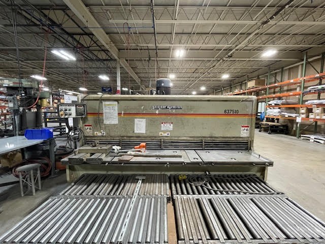2003 Accurshear 3/8″ x 10 ft Hydraulic Shear For Sale