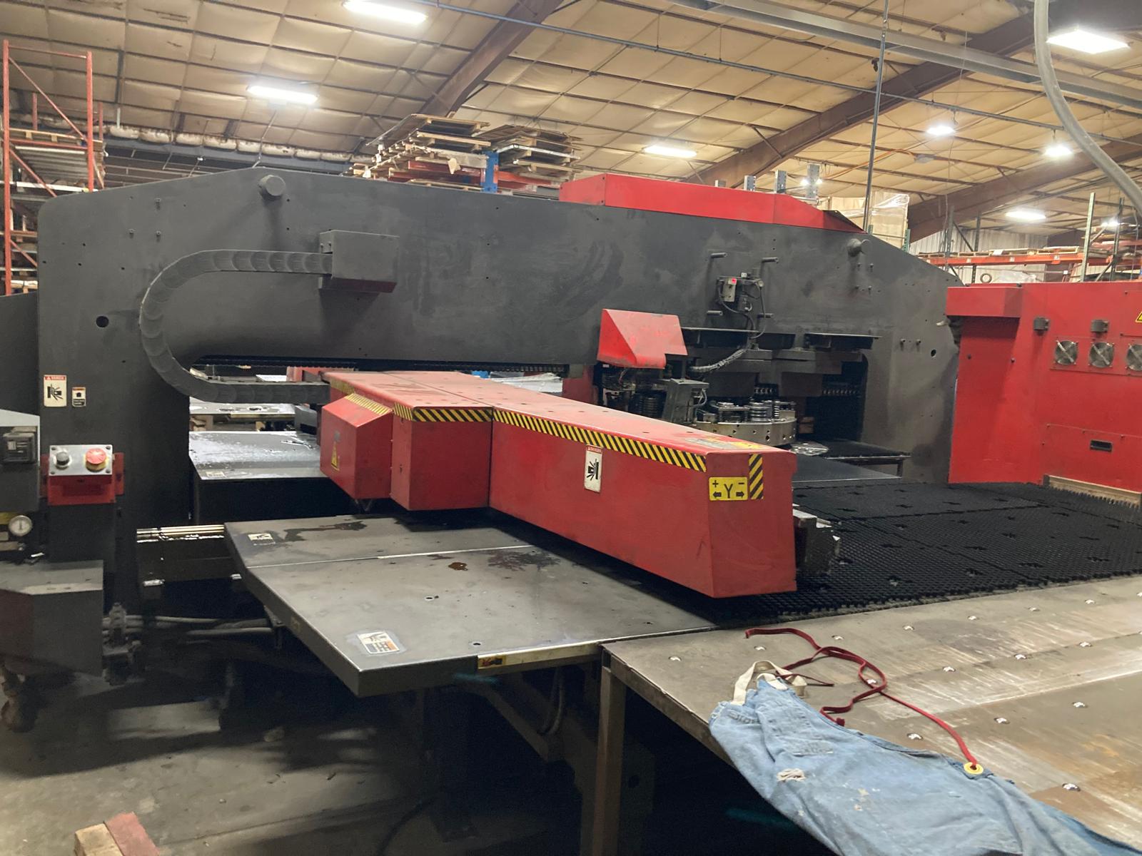 2003 Amada Vipros III Z 3510NT CNC Turret Punch – 33 Ton – 58 Station – Auto Index – Fanuc 0i – Under Power – WI